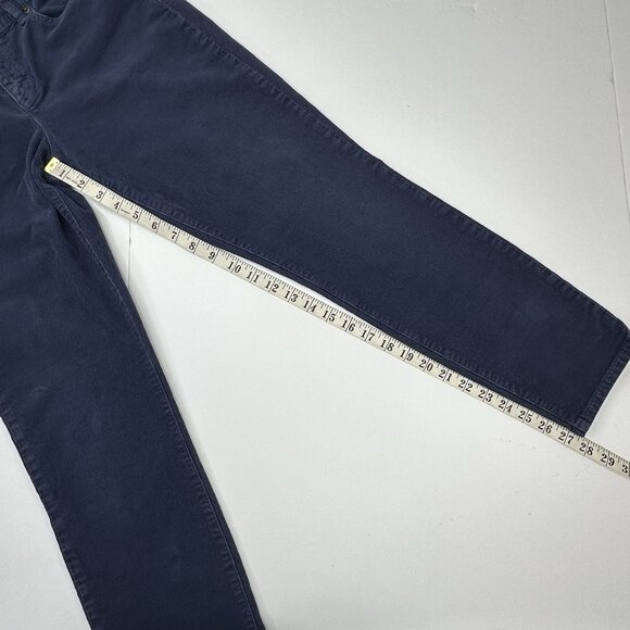 J.Crew Women's Blue Toothpick Mid-Rise Skinny Corduroy Pants W31-34/L27.5 - Picture 7 of 11